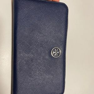 Tory Burch navy blue wallet